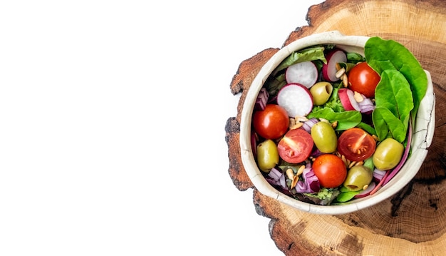 Colorful salad bowl